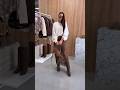The Autumn Look Chocolate Satin Skirt Ecru Sweater And High Boots Ootd Fashiontrends