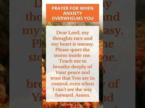 Prayer for when anxiety overwhelms you #prayer #bibleverse #god #jesus #faith