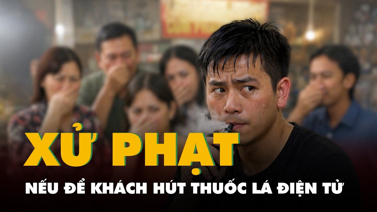 Để khách hút thuốc lá điện tử, chủ quán sẽ bị xử phạt hành chính rất nặng