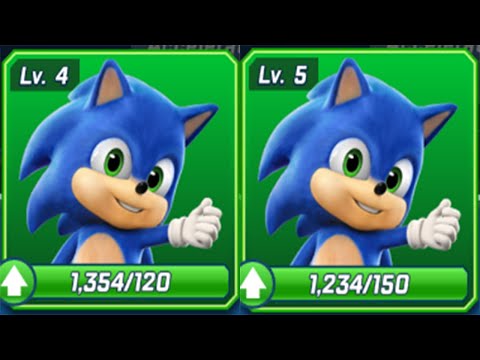 Sonic Forces - New Runner Upgraded Baby Sonic Movie Lv 5 - All 67 Characters Unlocekd Gameplay 3D