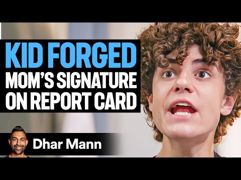 Kid FORGED Mom's SIGNATURE On Report Card | Dhar Mann