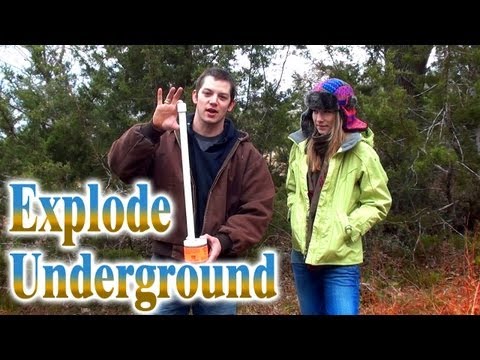 Tannerite Pipe Underground Explosion