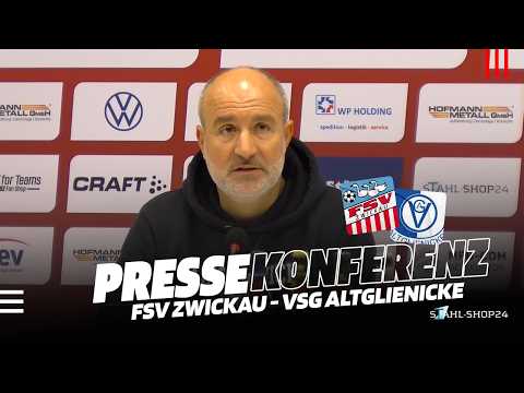 FSV TV | Pressekonferenz | FSV Zwickau - VSG Altglienicke 2:2 (1:0) [24. Sptg. 25/26]