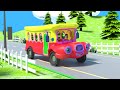 Wheels On The Bus Goes Round And Round Nursery Rhymes Kids Song