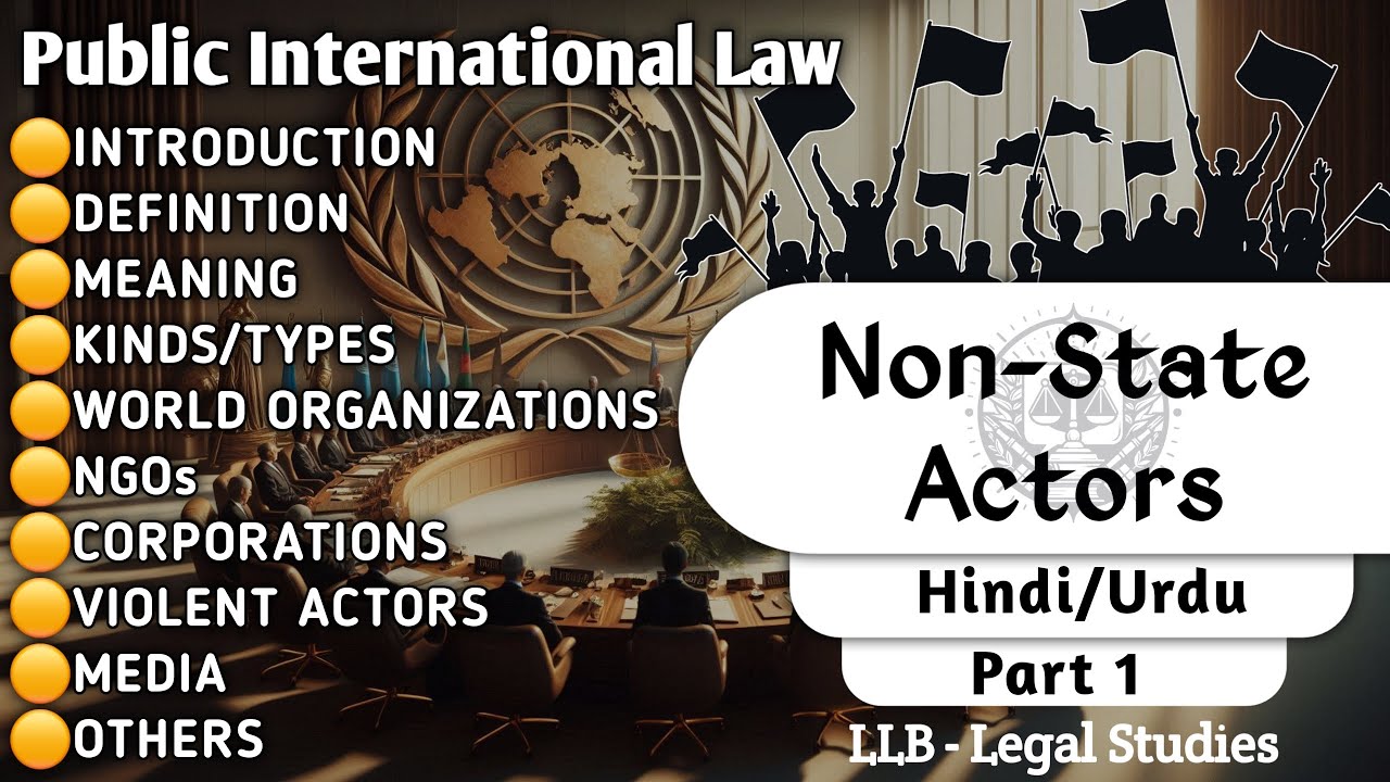 Non State Actors in International Relations | Role of Non State Actors in International Law.