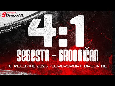 SAŽETAK | HNK SEGESTA - NK GROBNIČAN 4:1 (SuperSport Druga NL, 8. kolo, 2025/26)