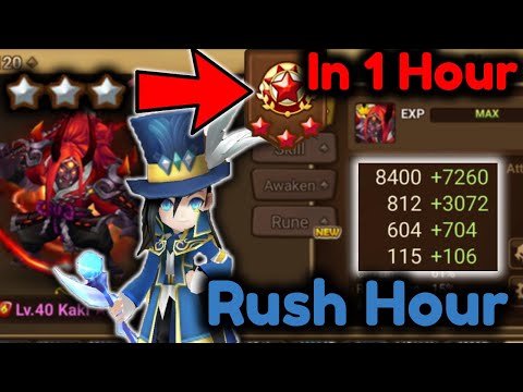 Fighter 3 to Guardian 3 in 1 Hour Arena Rush, New Kaki Offenses !? - Summoners War