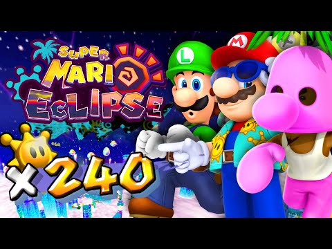 Super Mario Eclipse - All 240 Shines Full Game (200% Sunshine & Eclipse Content)