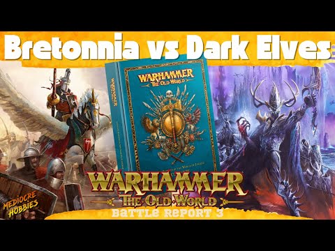 Old World Battle Report 1500 pts Bretonnia vs Dark Elves! #warhammertheoldworld