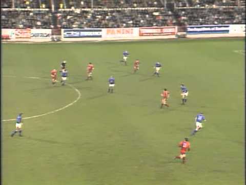 Season 1988-89 - Aberdeen Vs Rangers (14th January 1989)