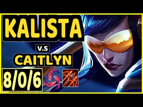LUGER (KALISTA) vs CAITLYN - 8/0/6 KDA BOTTOM ADC CHALLENGER GAMEPLAY - EUW
