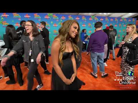 Dana Heath on the 2023 Kids Choice Awards Orange Carpet