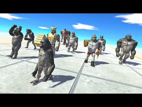PRIMATES NEIGHBORS attack GORO AGAIN ARBS Animal Revolt Battle Simulator