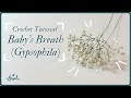 How To Crochet Baby S Breath Gypsophila Pattern Tutorial 滿天星鉤針教學