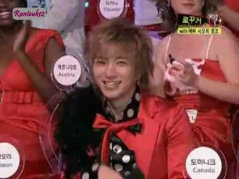 super junior T with Eva rokkugo live "chit chat cut"