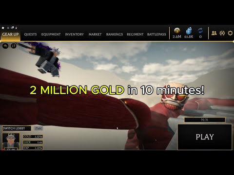 Best Gold Farming Setup in AOT: Revolution | 2025 (Thunder Spear Method)