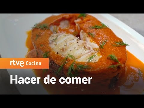 Cómo hacer Mero en salsa de ñoras - Hacer de comer | RTVE Cocina