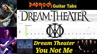 You Not Me - Dream Theater - Guitar + Bass TABS Lesson