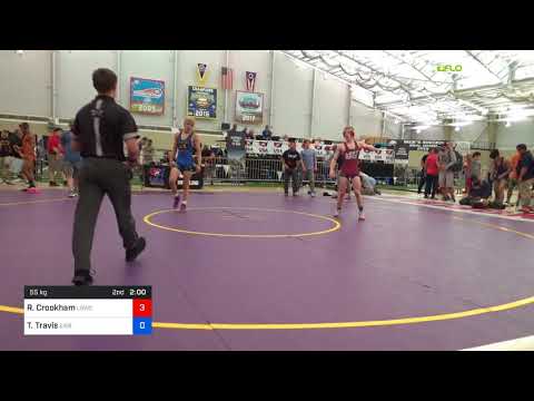 2018 UWW Cadet And U23 Nationals/UWW Cadet Freestyle 55 Consi-Semis - Ryan Crookham (LBWC) Vs. Tea