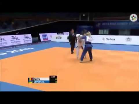 CHITU, Andreea (ROU)-LEVYTSKA, Tetiana (UKR) -52 kg.IJF Grand Prix Jeju 2013