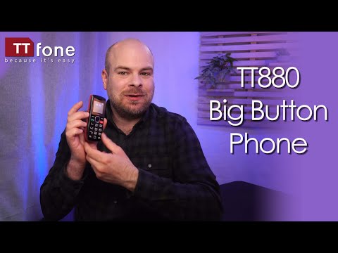 Video review and unboxing of TTfone TT880 mobile phone with Big Buttons & Emergency response button