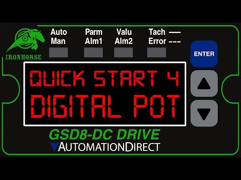 IronHorse GSD8 DC Drive Potentiometer for Closed Loop Control from AutomationDirect