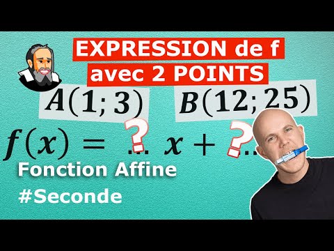Linear Functions from 2 Points - Solved Exercise - Second Year