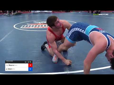 2018 Marine Corps US Open/UWW Junior Freestyle 86 Rnd Of 64 - Lou Deprez (BWC) Vs. Jack Stein (Irt