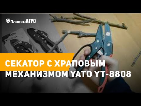 Секатор YATO 200 мм с храповым механизмом, срез до 19 мм (YT-8808) Секатор YATO 200 мм с храповым механизмом, срез до 19 мм (YT-8808)