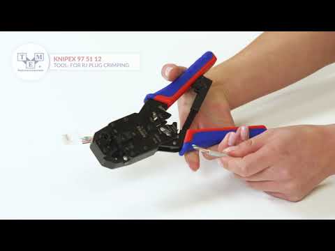 Antgalių presavimo replės KNIPEX 975112 video