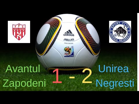 Golul celor de la Zapodeni din prima repriza Avantul Zapodeni - Unirea Negresti  2 - 8