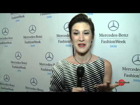 CAITLIN KELLY Designer Interview at Merceds-Benz Miami Swim Fashion Week 2014 backstage