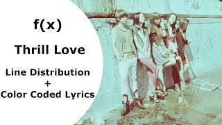 f(x) 에프엑스 - Thrill Love (Line Distribution + Color Coded Lyrics)