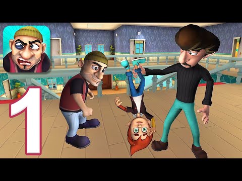 Scary Robber Home Clash - Gameplay Walkthrough Part 1 - Tutorial and Levels 1-5 (iOS, Android)