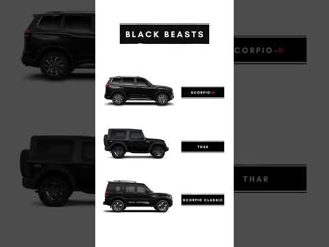 MAHINDRA BLACK BEAST🔥#mahindra #thar #scorpio #youtube #trending #viral #hashtags #hit #viralvideo