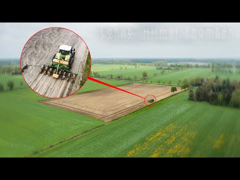 Lohnbetrieb Hilmar Thomßen - Mais legen in Präzision | 4K