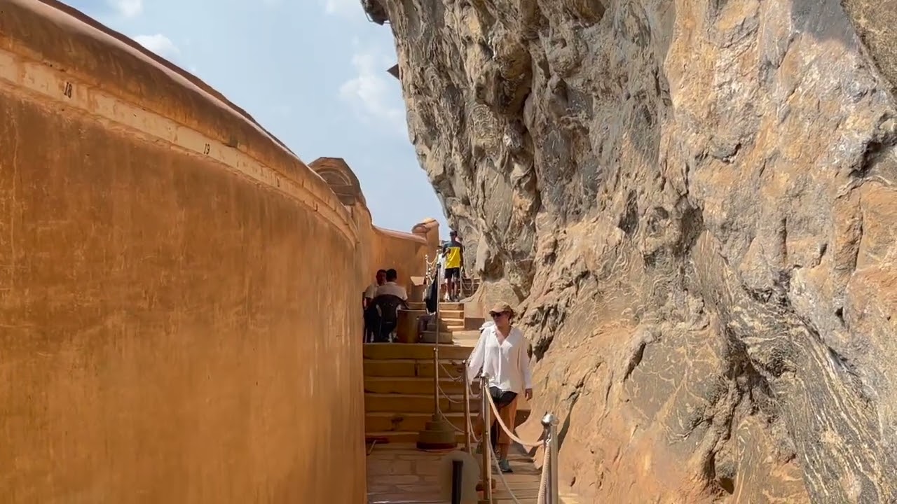 Discover a captivating glimpse of Sigiriya Rock Mirror Wall.