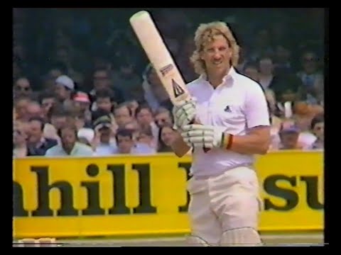 ENGLAND v AUSTRALIA 2nd TEST MATCH DAY 4 LORD'S JULY 1 1985 IAN BOTHAM MIKE GATTING BOB HOLLAND
