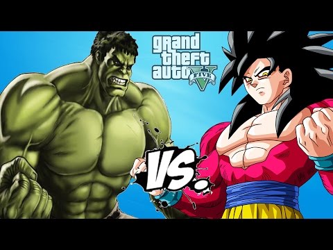 HULK vs GOKU (Super Saiyan 4)