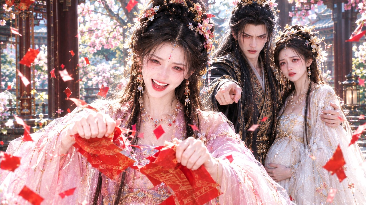 婚禮前夕，未婚夫竟帶回懷孕女子，逼她認腹中子為嫡子！她當場撕毀婚書，轉身嫁給人人看不起的廢王爺！誰知他竟是扮豬吃虎的權臣，婚後權傾朝野、獨寵她入骨，渣男當場傻眼！