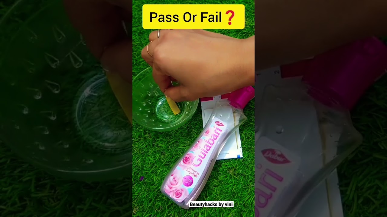 😱😱 Dabur Gulabari Water PH Testing ✨️Pass Or Fail ⁉️ #dabur  #subscribe #phtesting #trending #viral