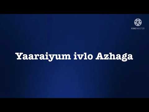 Yaaraiyum Ivlo Azhaga Song lyric |somg by Silambarasan and Vivek-Mervin