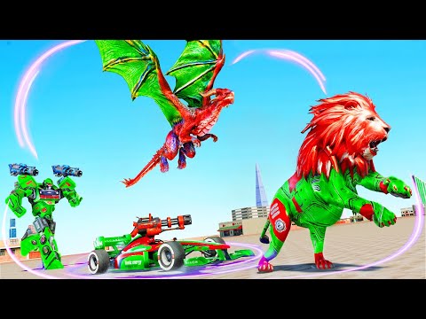Dragon Robot Transformation Game, Cars Robot Transform Wars, Android Gameplay
