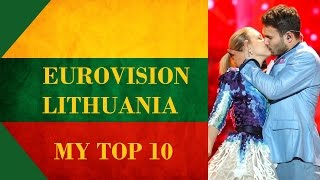 Lithuania in Eurovision - My Top 10 [2000 - 2016]