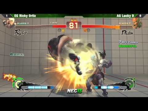 SSF4 AE2012 Top 8 EG Ricky Ortiz vs AG LuckyD - NEC13 Tournament
