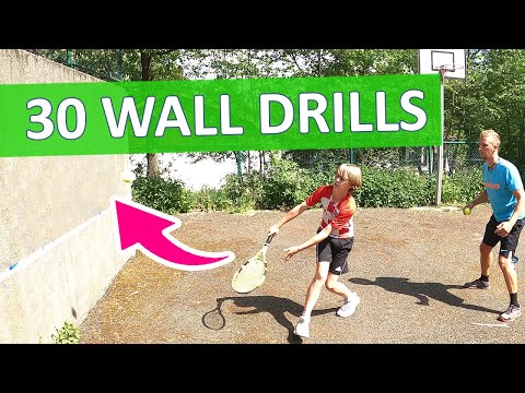 30 TENNIS WALL Practice Drills 🚀 Improve Groundstrokes, Coordination & Reaction // ENGLISH