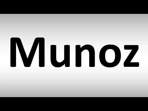 How to Pronounce Munoz