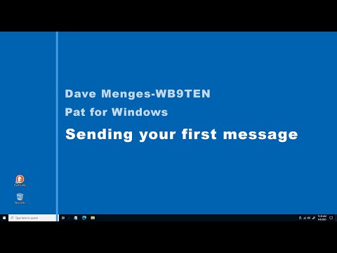 Pat For Windows Sending Your First Message