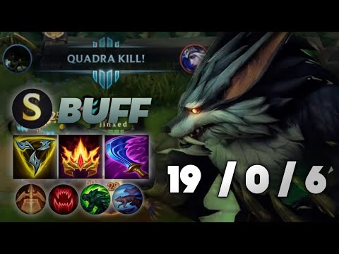 WARWICK WILD RIFT : BUFF IS QUADRAKILL IN PATCH 4.1a | JUNGLE OP - SEASON 8