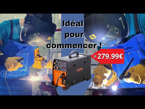 J'apprend la soudure TIG, MIG MAG, MMA et Fil fourré avec un poste a souder 3 en 1  #vevor